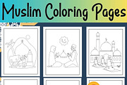 Islamic Coloring Book For Kids Ages, an Education Illustration by Sourcedigi (Thumbnail 1 of 5)