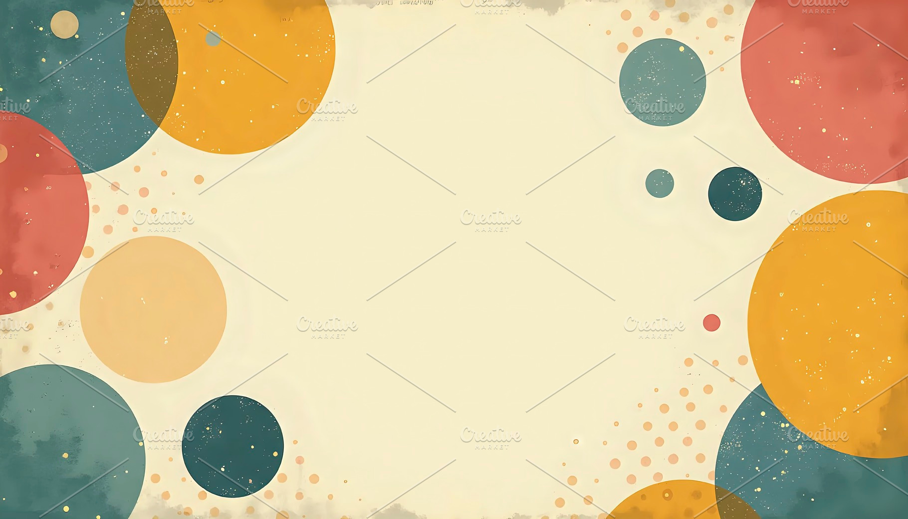 Retro Abstract Circles And Halftone, a Photo by LOGOCREATIVE