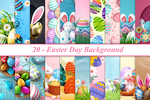 Happy Easter Day Background, a Background Graphic by Digital Studio