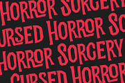 Virus Cursed Halloween Sans Vintage, a Sans Serif Font by Maulana Creative (Thumbnail 6 of 8)