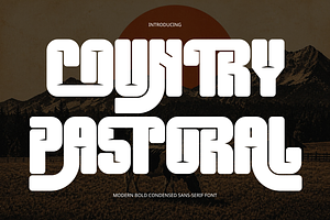 COUNTRY PASTORAL FONT