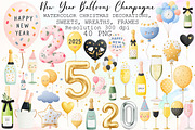 Elegant New Year Balloons and Champa, an Illustration by Sublimation Artist (Thumbnail 1 of 6)