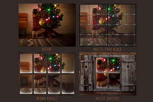 Christmas Window Overlays