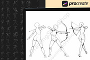 100 Procreate Anime Fighting Stamps, a Brush Add-On by DrawingStoryShop (Thumbnail 6 of 6)