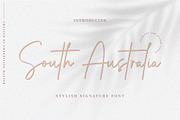 South Australia Stylish Script Font, a Script Font by Cherryline Master (Thumbnail 1 of 13)