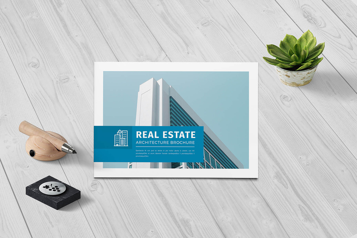 A5 Realestate/Architecture Brochure, a Brochure Template by New Lines (Photo 1 of 13)
