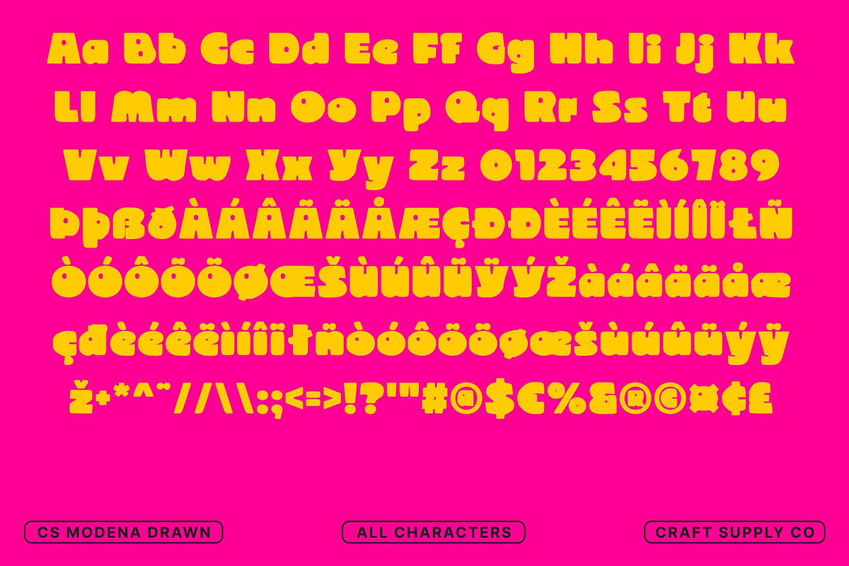 CS Modena Drawn, a Sans Serif Font by Craft Supply Co. (Photo 8 of 8)