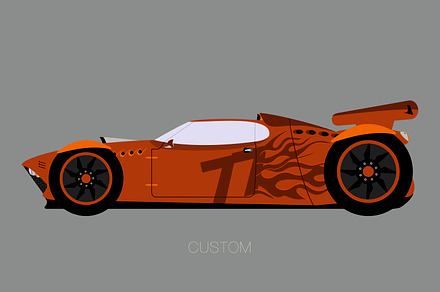 competition sport super car, a Transportation Illustration by FMR IBERICA
