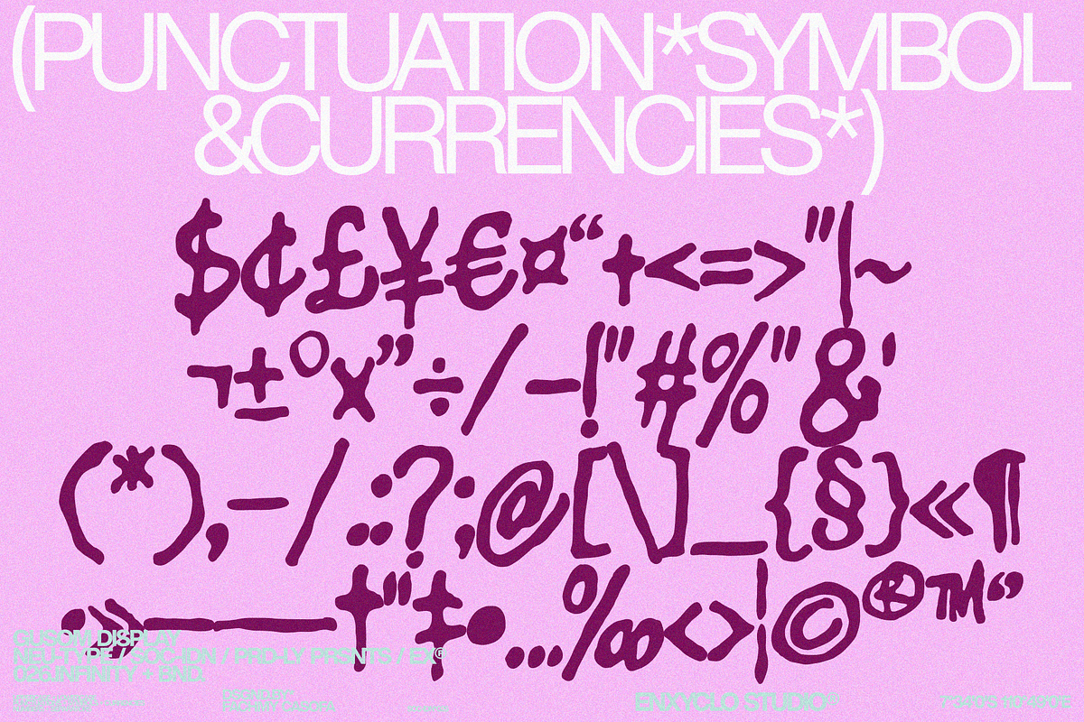 GUSOM — Gritty Poster Headline Font, a Handwritten Font by Enxyclo Studio (Photo 11 of 11)