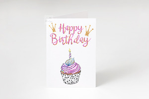 5x7 Greeting Card Mockup Invitation