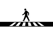 Pedestrian Crossing Safety Icon Set, an Icon by musafir_fashion (Thumbnail 11 of 13)