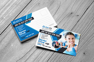 Fitness And GYM Post Card