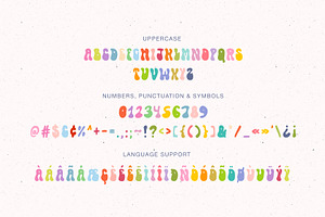 Bright Colors Playful Color Font