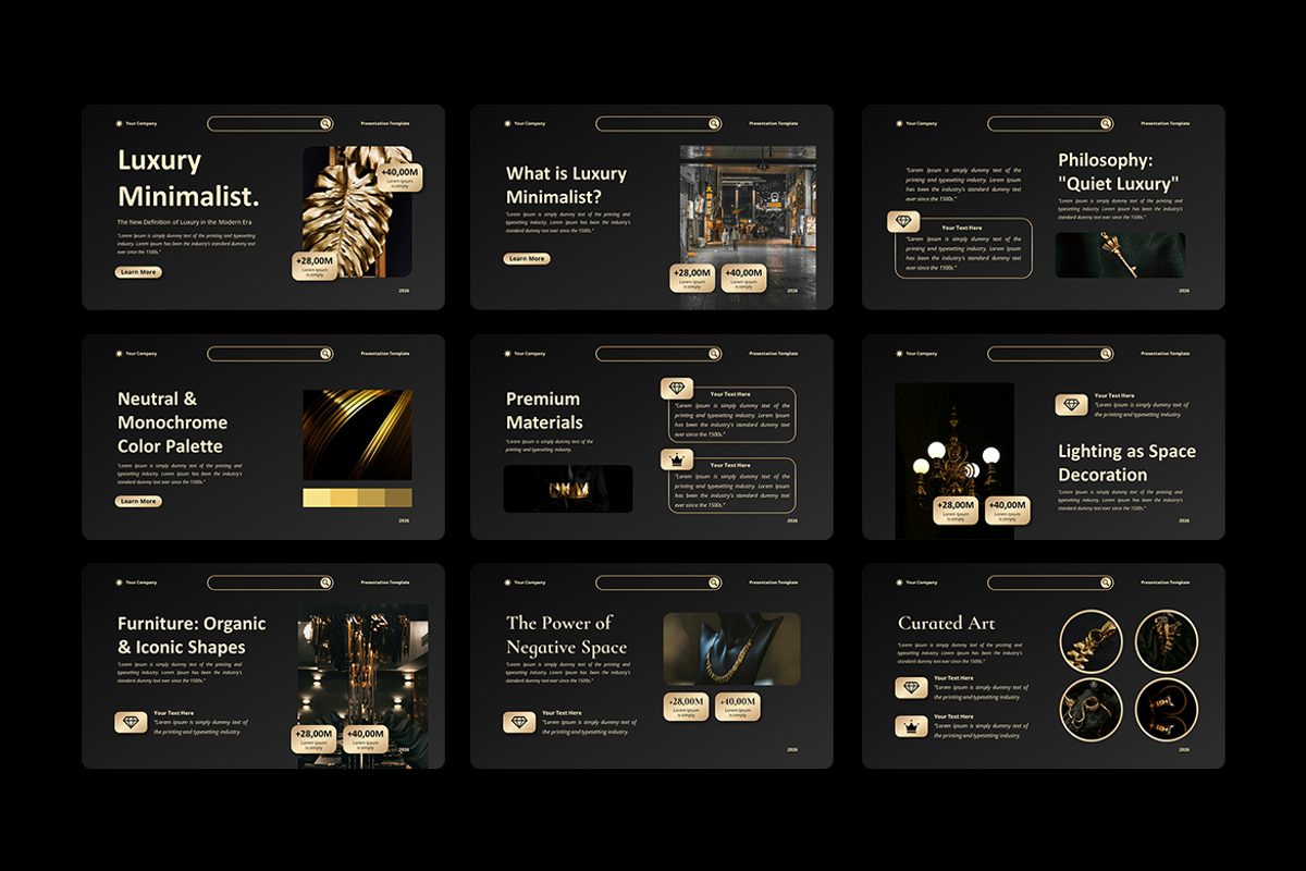 Luxury Minimalist - Google Slides, a Presentation Template by Iqsiart Studio (Photo 2 of 3)