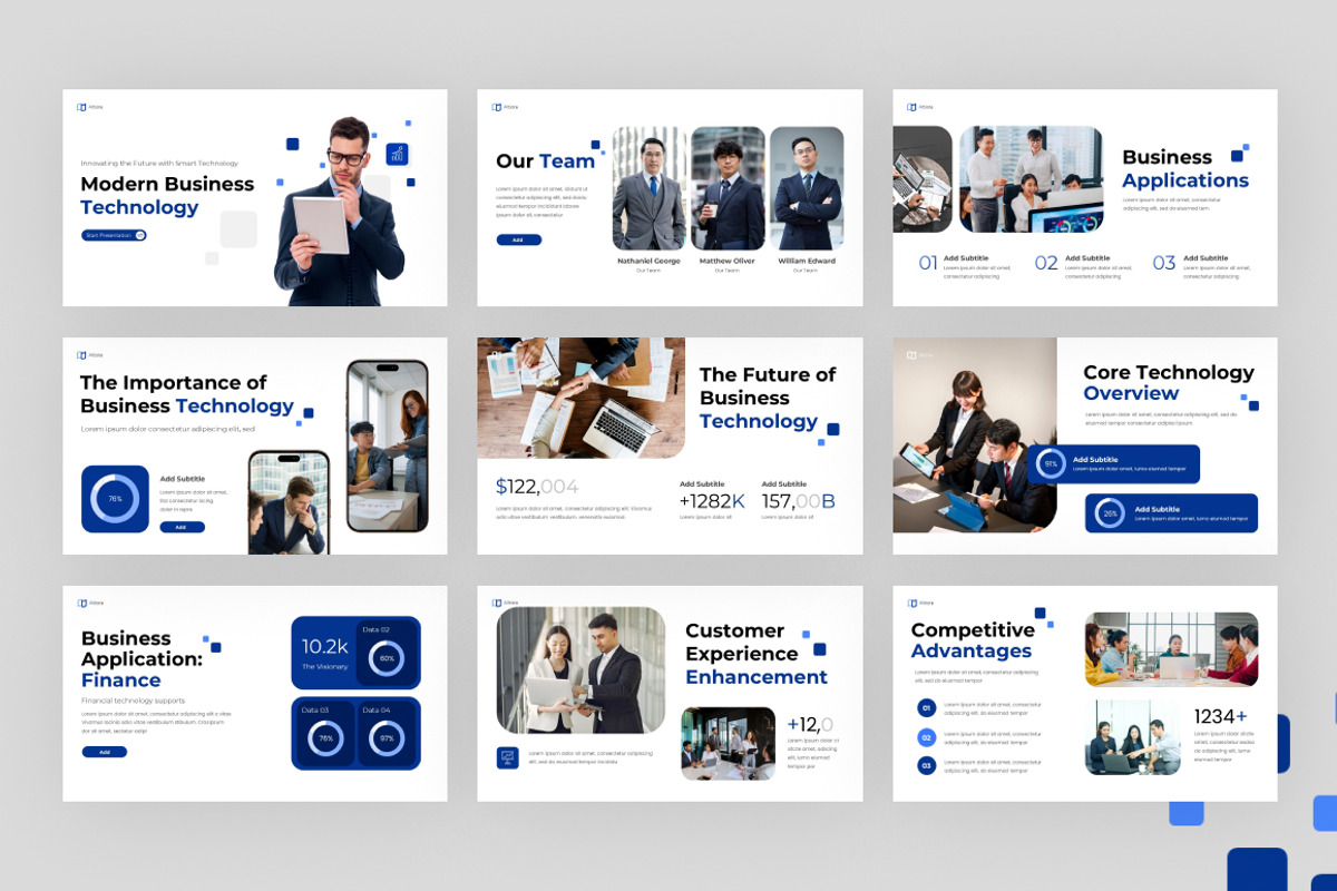 Modern Blue Business Tech Keynote, a Presentation Template by Loin Studio (Photo 4 of 4)