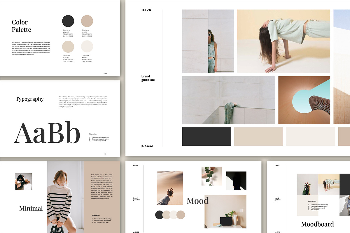 Oxva Brand Guidelines Google Slides, a Presentation Template by Fortyone (Photo 3 of 9)