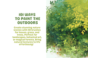 Foliage Nature Procreate Brushes, a Brush Add-On by Cozy Brushery (Thumbnail 5 of 7)