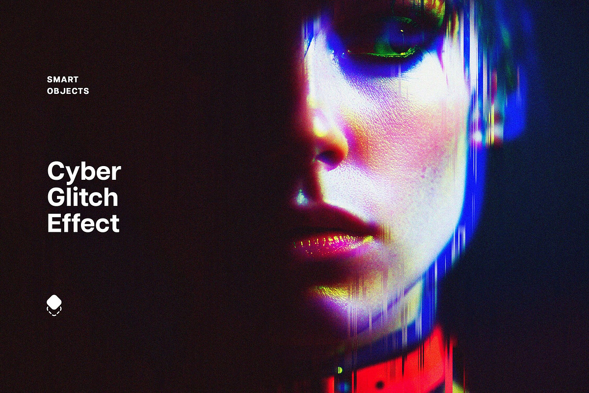 Cyber Glitch Photo Template, a Layer Style Add-On by Design Squad (Photo 1 of 7)