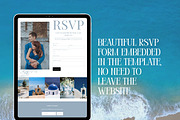 Squarespace Blue Wedding Website, a Squarespace Template by Sofia Designs (Thumbnail 6 of 7)