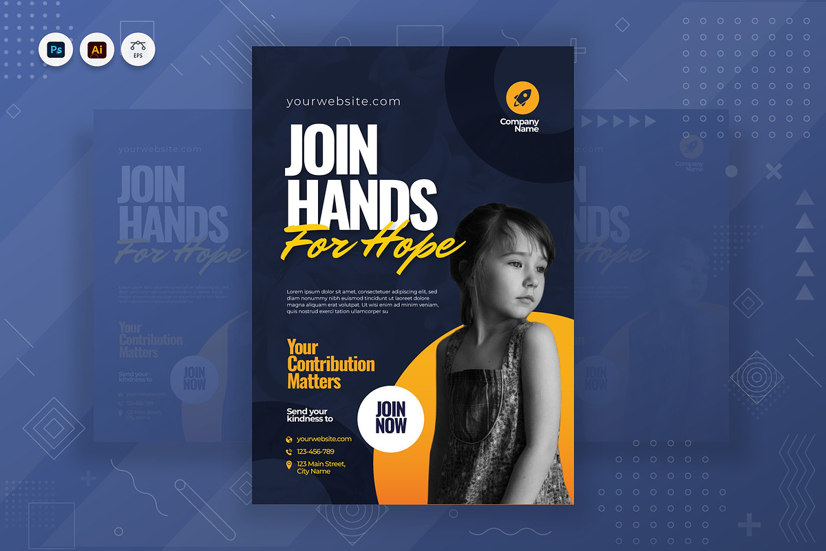 Charity Poster, a Poster Template by Fannan Studio