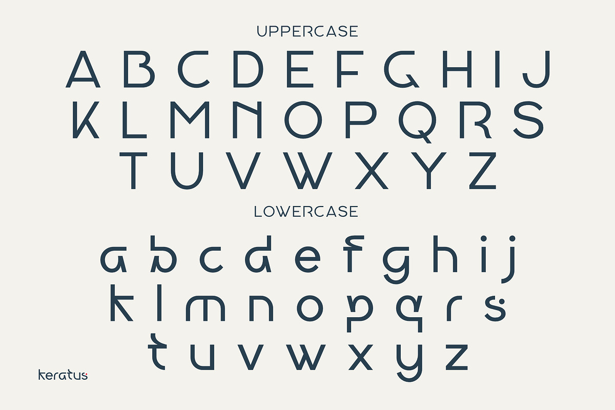Keratus - Modern Sans Logo Font, a Sans Serif Font by Sealoung (Photo 11 of 12)
