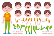 Front View Cute Boy Characters Pack, an Object Graphic by MEDZ (Thumbnail 5 of 5)