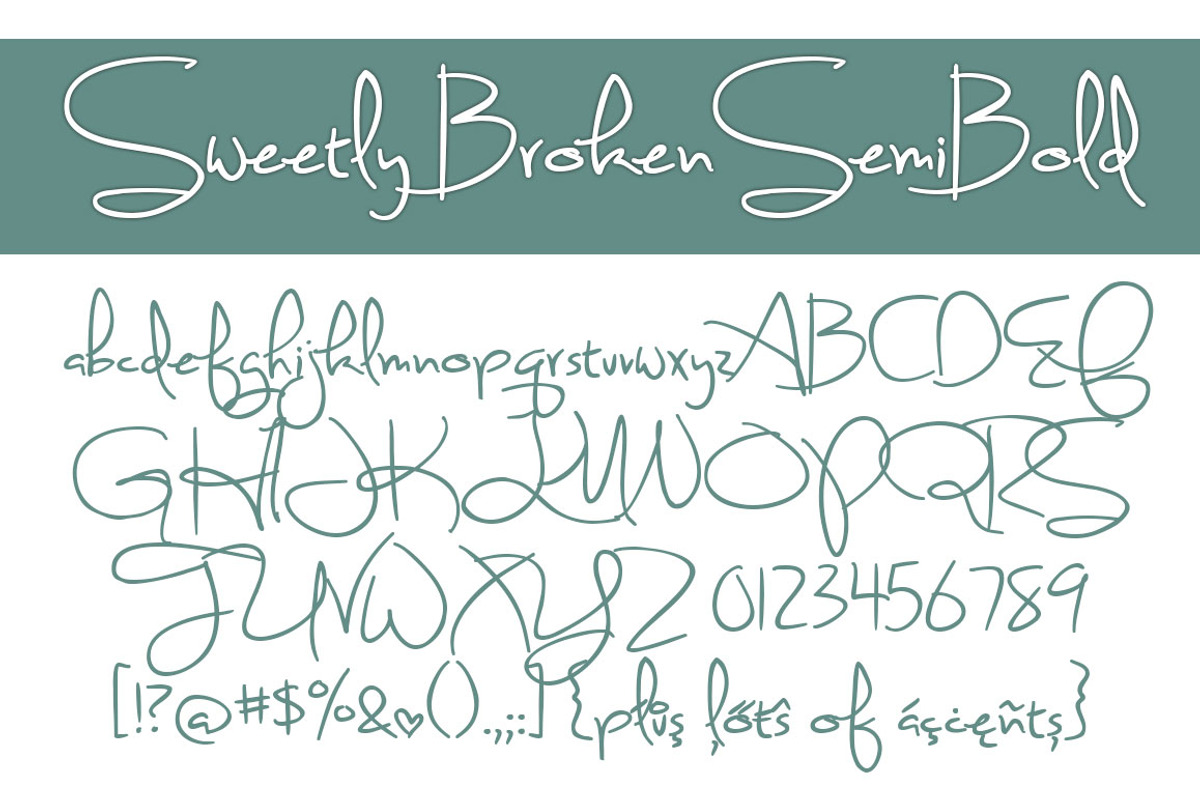 Sweetly Broken Semibold preview 2