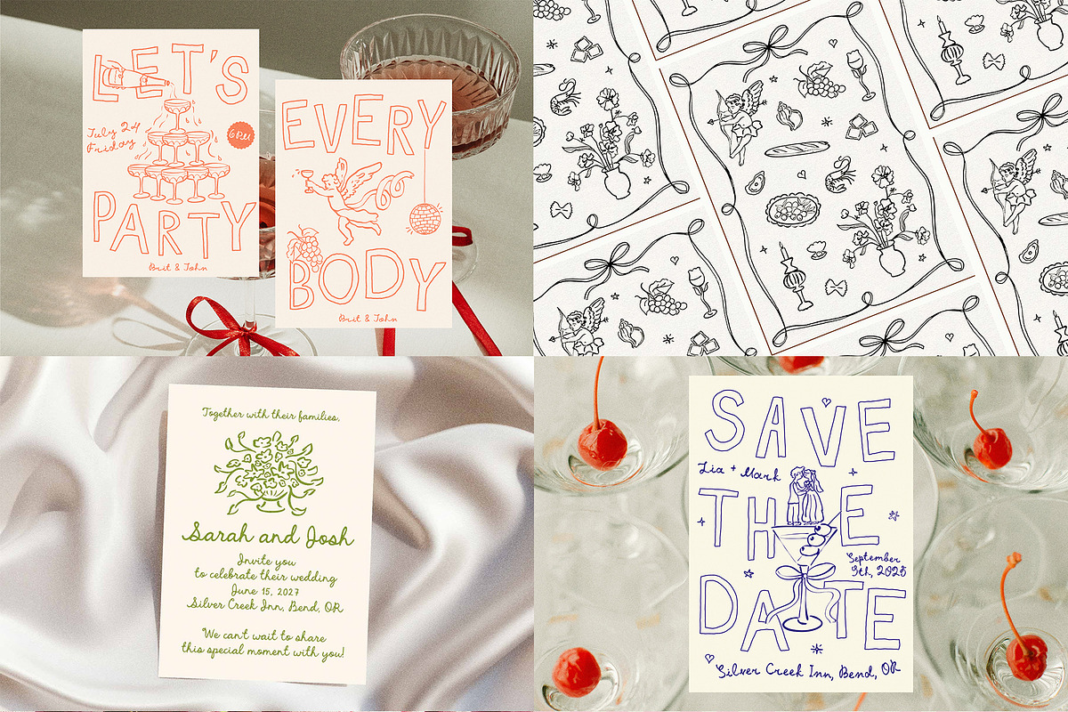 Whimsical Wedding SVG Clipart Bundle, an Object Illustration by Ayya Studio (Photo 4 of 22)