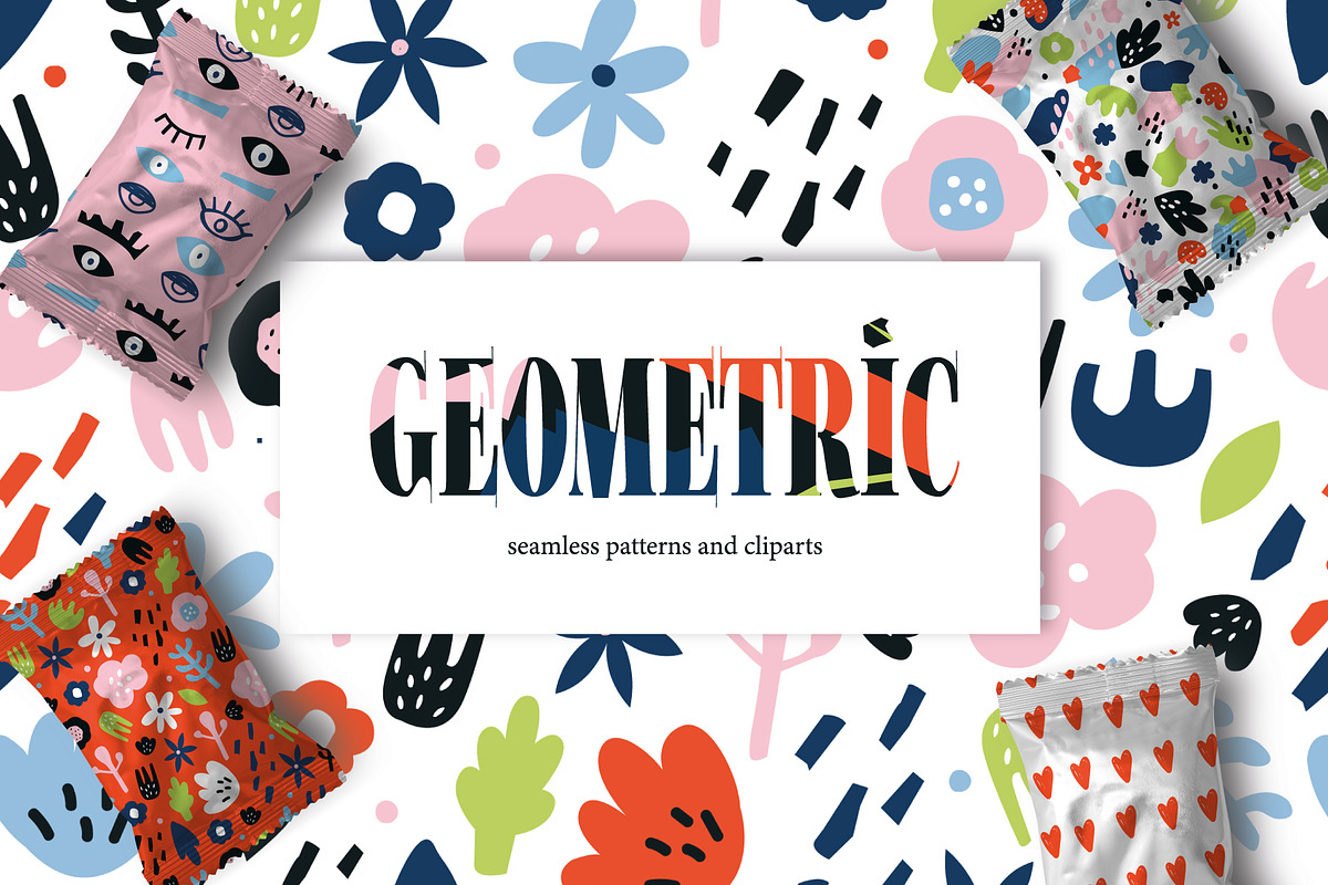 Abstract geometric shapes & patterns, a Pattern Graphic by narinadraban (Photo 1 of 7)