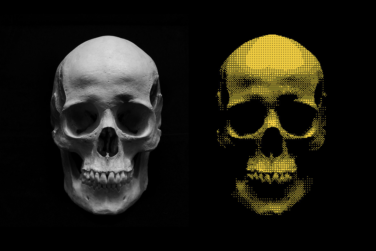 Dither Bitmap Photo Effect, a Layer Style Add-On by Design Squad