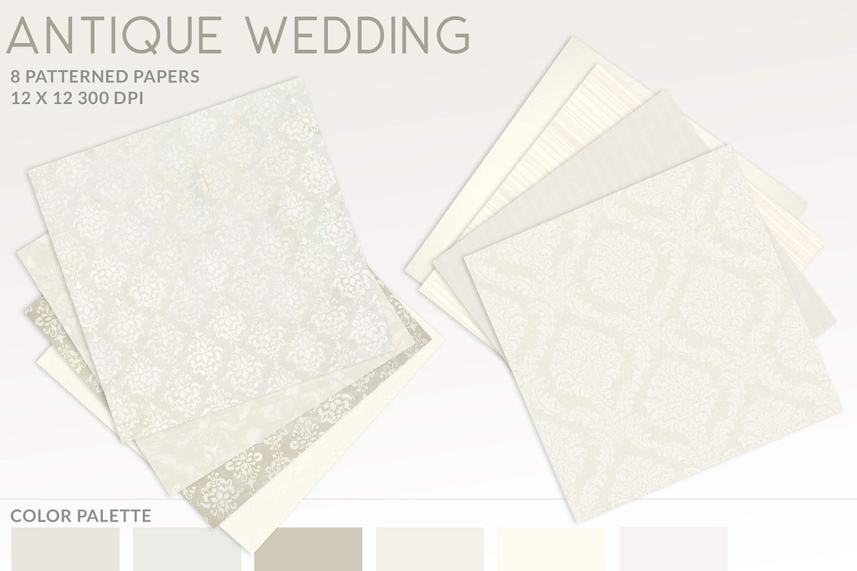 Vintage Damask Wedding Backgrounds preview 2