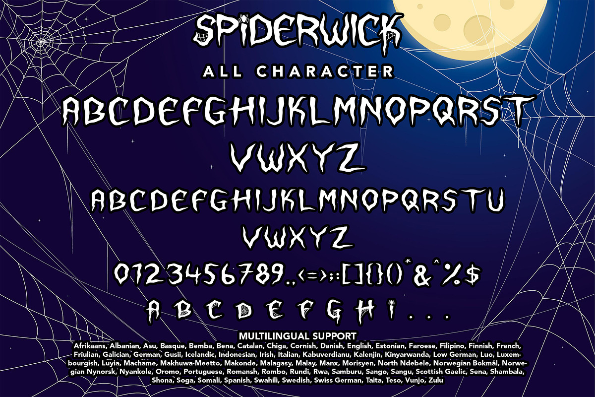 Spiderwick - Halloween Display Font, a Handwritten Font by Arendxstudio (Photo 9 of 9)