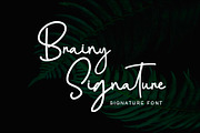 Brainy Signature Font, a Script Font by Yuby Creative (Thumbnail 1 of 7)