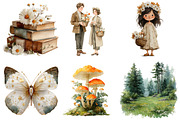 Watercolor Forest Clipart, an Illustration by DreamArtGraphic (Thumbnail 4 of 4)