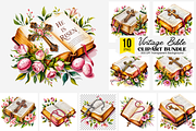 Vintage Bible PNG Bundle, a Graphic by Clipart Studio (Thumbnail 1 of 11)