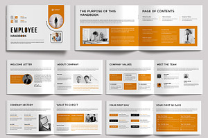 Employee Handbook Template, a Brochure Template by MightyDesign