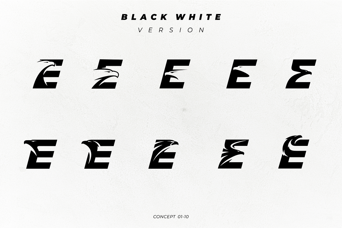 Eagle Letter E Logo Bundle, a Branding & Logo Template by VectorCrow (Photo 3 of 16)