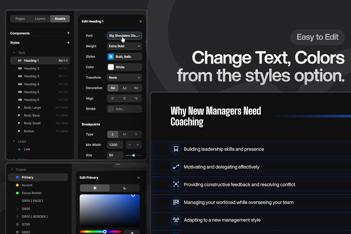 Ascendger: Framer Template for Coach, a Landing Page Template by hueMubin (Photo 2 of 10)