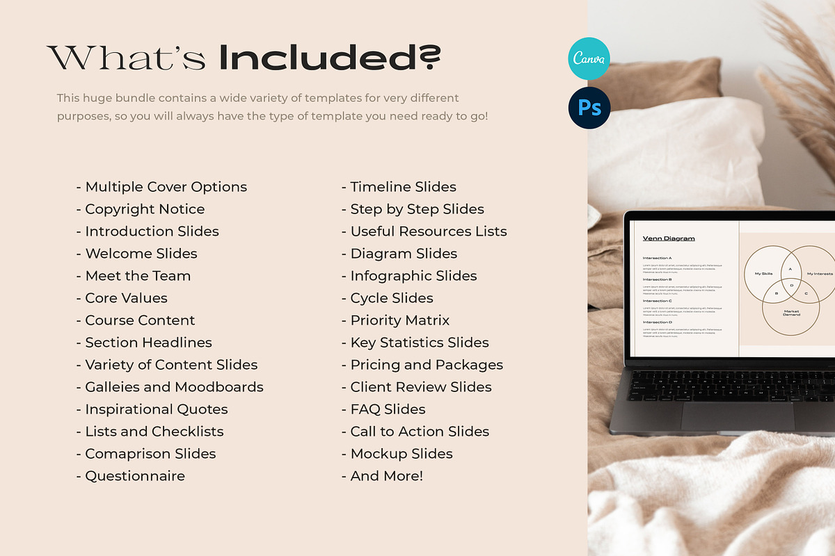 Aesthetic eCourse Slide Deck CANVA, a Presentation Template by AndrewPixel