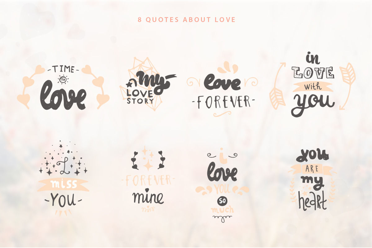 Love Lettering Pack, an Illustration by Julia Lair (Photo 4 of 13)