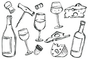 Vector wine, a Food Illustration by risovanya (Thumbnail 2 of 5)