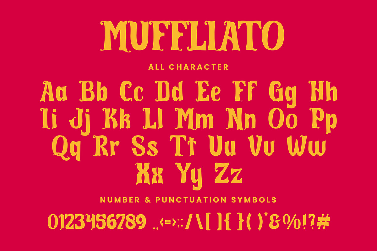 Muffliato - Halloween Display Font, a Script Font by AQR Studio (Photo 2 of 8)