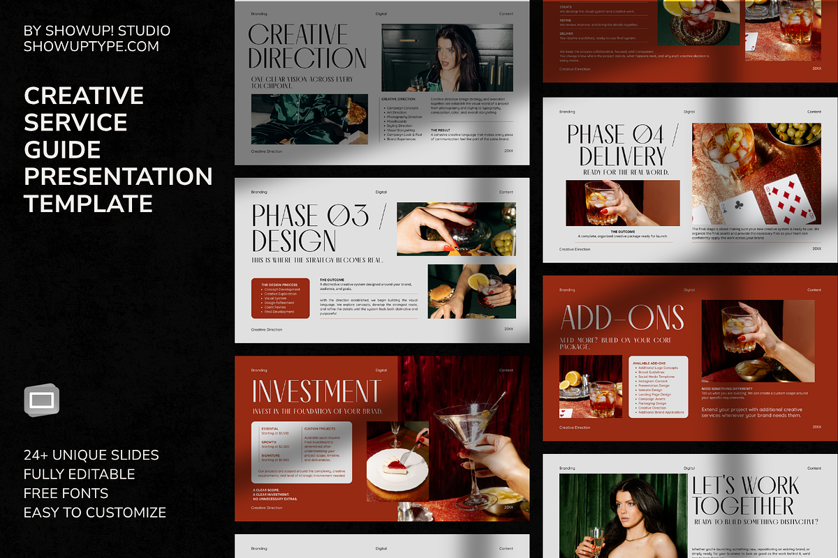 Creative Service Guide Google Slides, a Presentation Template by ShowUp! Studio (Photo 1 of 6)