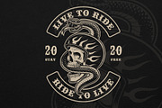 Biker Illustrations Bundle, an Illustration by Natali_ (Thumbnail 2 of 7)