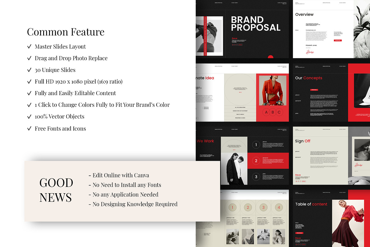 REVE | Brand Proposal Keynote Canva, a Presentation Template by Studio Temply (Photo 4 of 13)