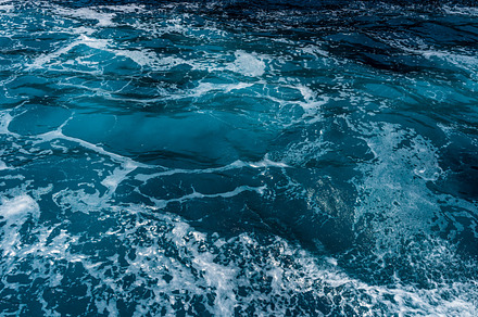 Deep blue sea water