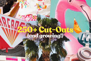 290 Vintage Collage Cut-Outs Bundle