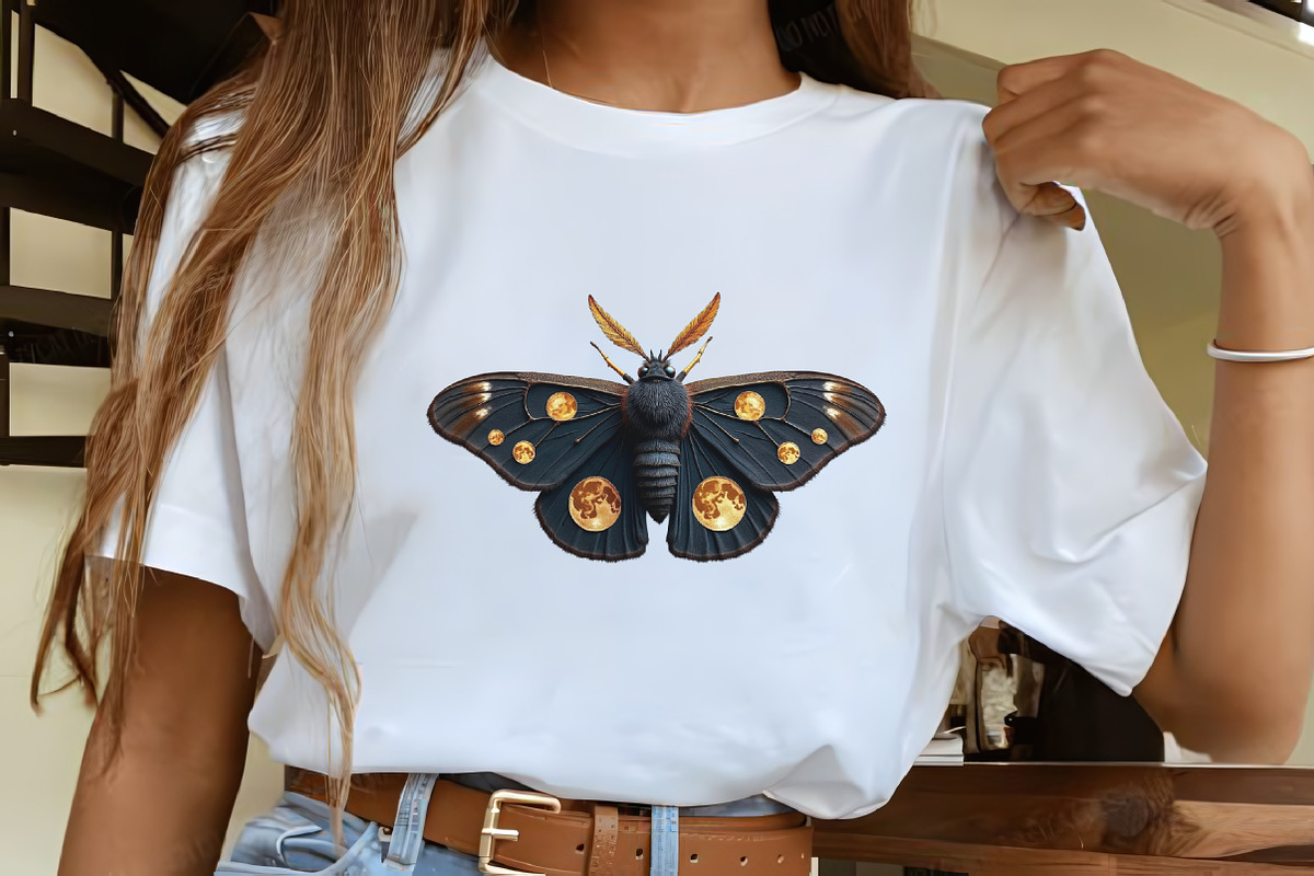 Watercolor Summer Night Moths Clipar, an Illustration by CrexoraLab (Photo 4 of 5)