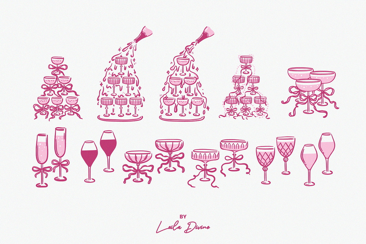 Elegant Hand Drawn Frames & Clip Art, an Object Graphic by Leila Divine (Photo 9 of 17)