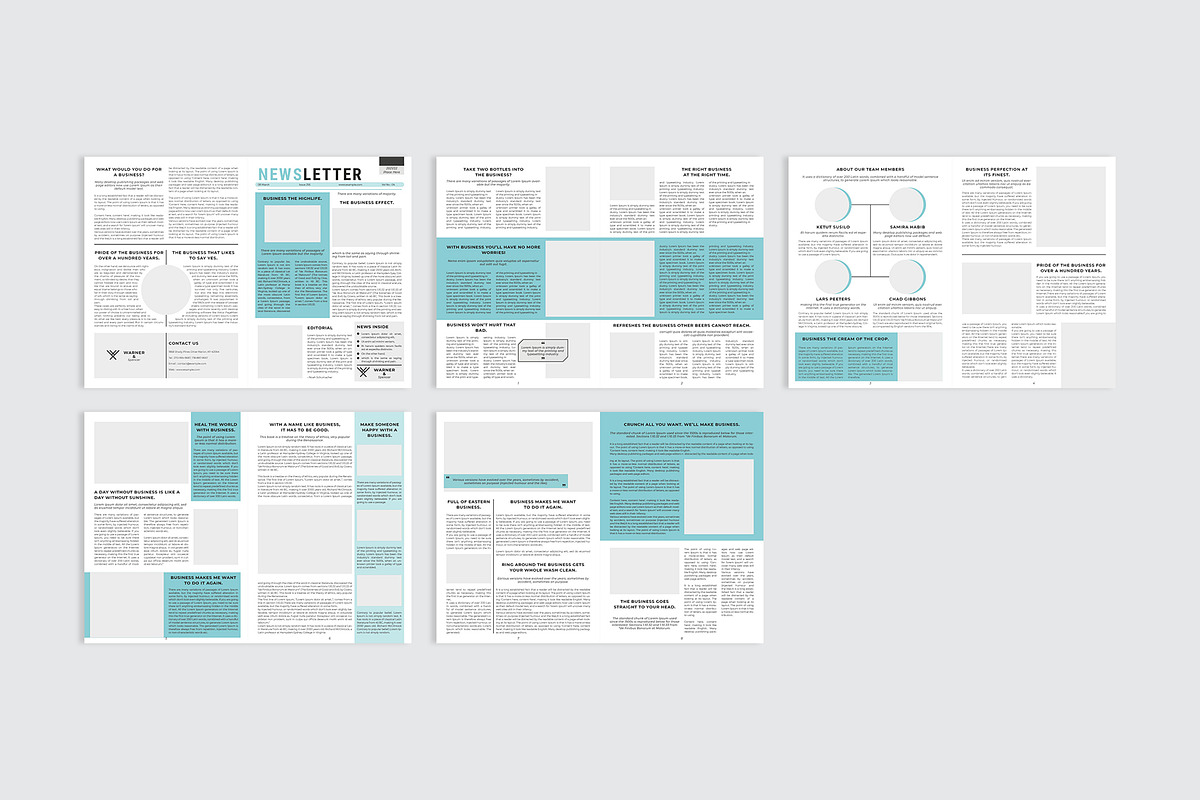 Newsletter, a Stationery Template by Amit Debnath (Photo 7 of 7)